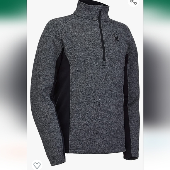 Spyder Active Sports Outbound Half Zip Mid-Weight Mock Neck Sweater Large - Picture 3 of 9